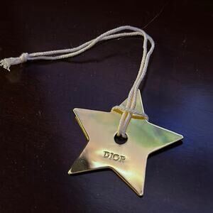 Christian Dior gold star key chain/ ornament NWOT